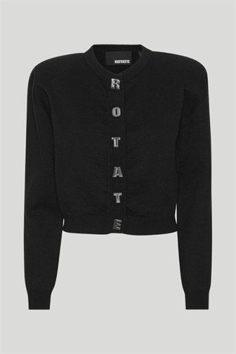 Rotate, Firm knit cardigan, Black